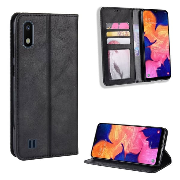 Bofink Vintage Samsung Galaxy A10 etui - Svart Black