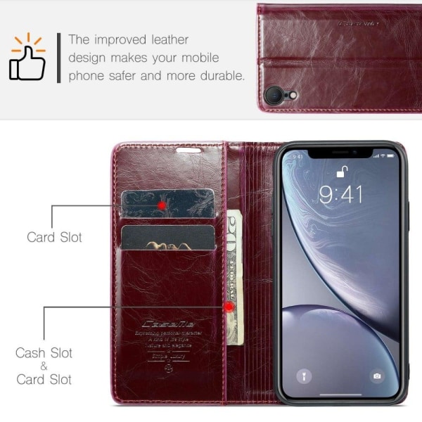 CaseMe iPhone Xr Smooth Suojakotelo - Punainen Red