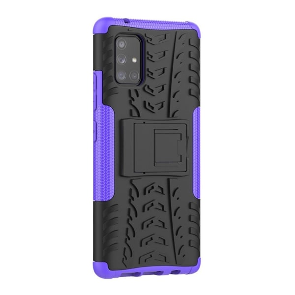 Offroad Cover - Samsung Galaxy A71 5G - Sort / Lilla Purple