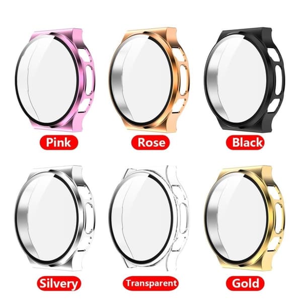 Huawei Watch GT 2 Pro glänsande skydd med härdat glas - Rosa Rosa