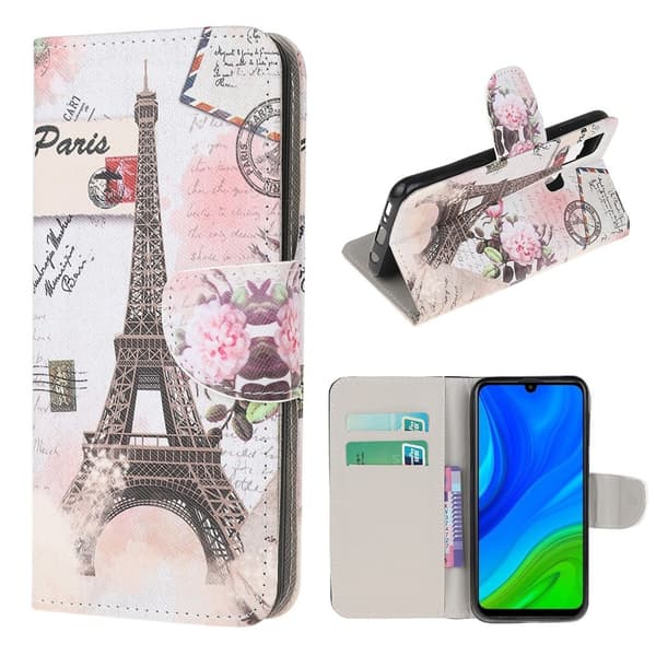 Wonderland Huawei P Smart 2020 Etui - Eiffel Tårnet Multicolor