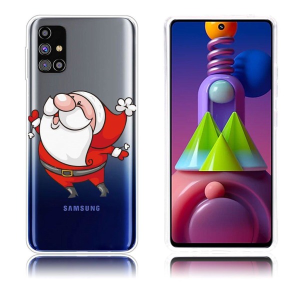 Christmas Samsung Galaxy M51 case - Dancing Santa Red
