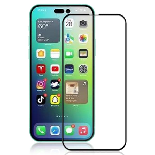 AMORUS ekstra stærk glasskærmbeskytter til iPhone 14 Pro Max Transparent