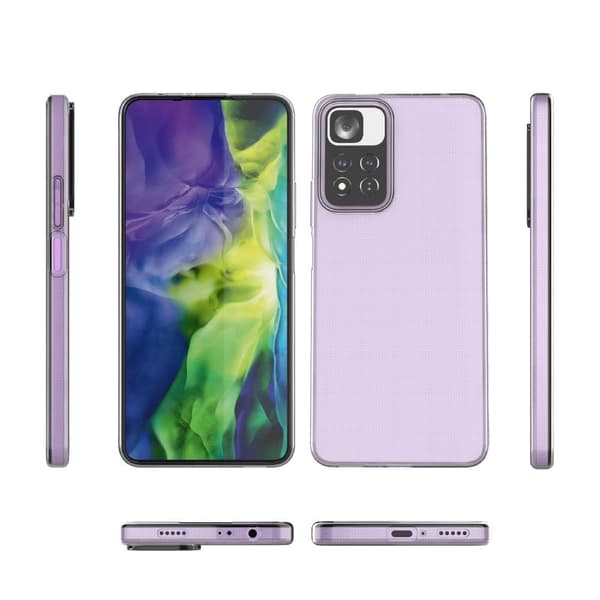 Erittäin ohut läpinäkyvä kotelo Xiaomi Redmi Note 11 Pro Plus 5G / 11 Pro 5G:lle Transparent
