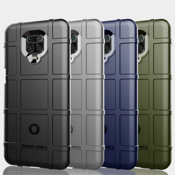 Rugged Shield Etui Xiaomi Redmi Note 9S - Svart Black