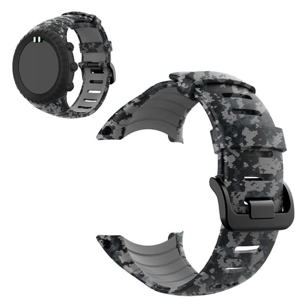 Suunto Core silikoni naamiointikellonauha - Harmaa Silver grey