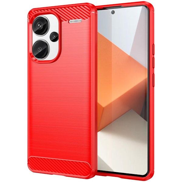 Carbon Flex Xiaomi Redmi Note 13 Pro Plus deksel - Rød Red