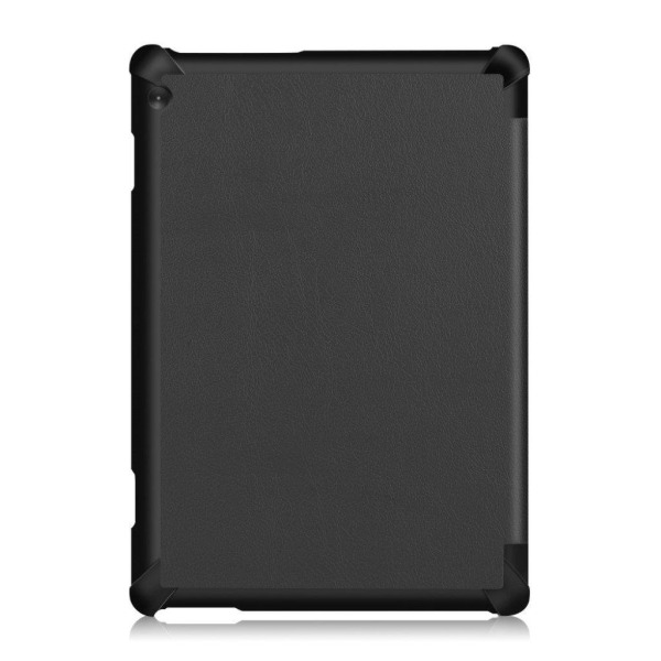 Lenovo Tab M10 tre-folds læder etui - Sort Black