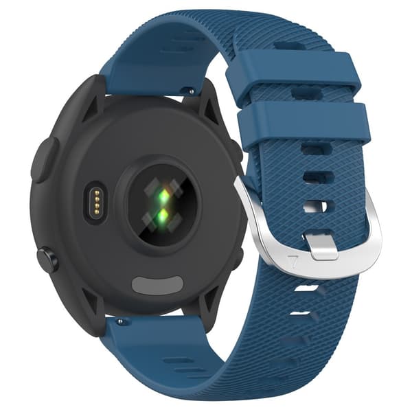 Garmin Forerunner 256 kryssstripe silikonrem - Mørkeblå Blue