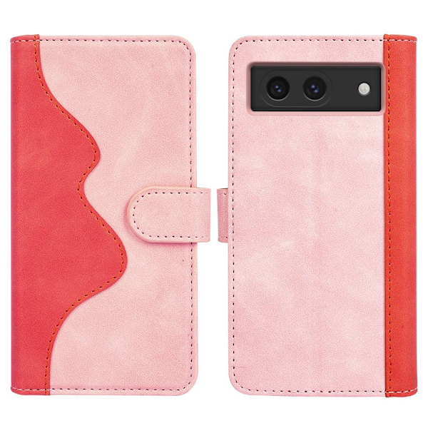 Tofarget lærdeksel for Google Pixel 8A - Rosa Pink