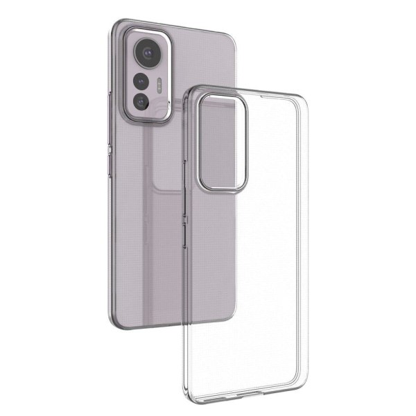 Mjukt greppformat Xiaomi 12 Lite skal - Genomskinlig Transparent