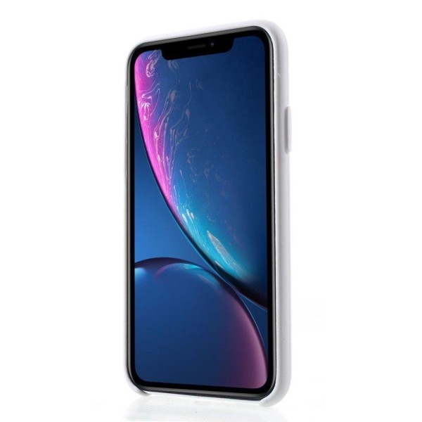 iPhone XS matta pintainen silkki silikooni muovinen suojakuori - Valkoinen White