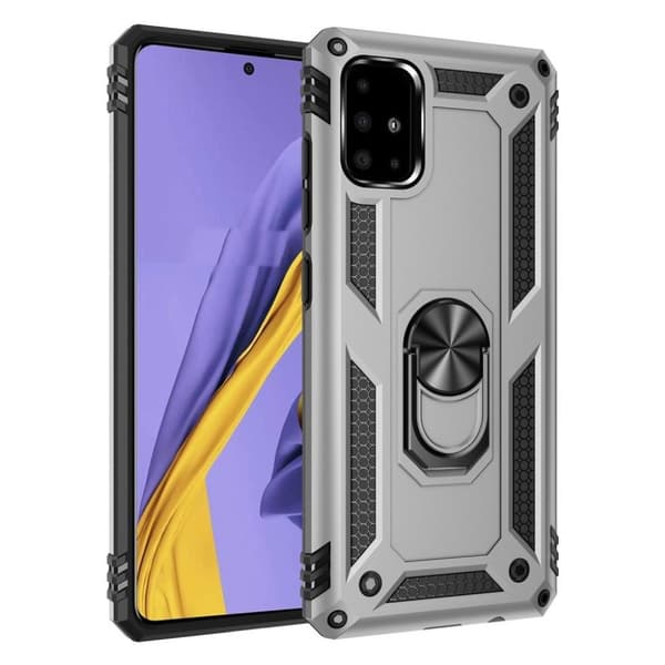 Bofink Combat Samsung Galaxy A51 skal - Silver/Grå Silvergrå