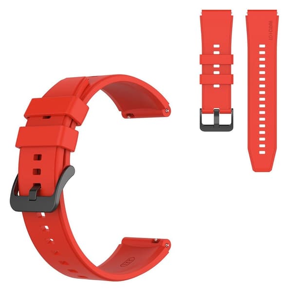 22mm universaali silikoninen kellohihna - Punainen Red
