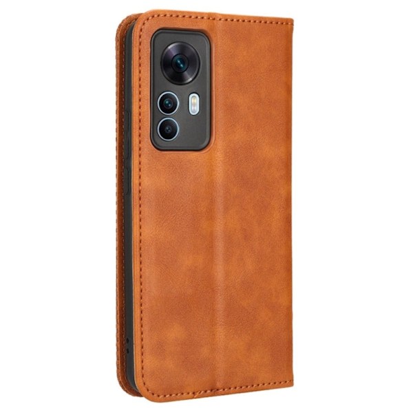 Bofink Vintage Xiaomi 12T / 12T Pro / K50 Ultra Læder Etui - Brun Brown