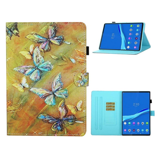 Lenovo Tab M10 FHD Plus vibrant pattern leather case - Butterfly multifärg