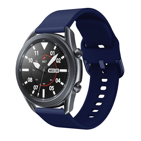 Samsung Galaxy Watch 3 (45mm) simple silikone rem - mørkeblå Blue