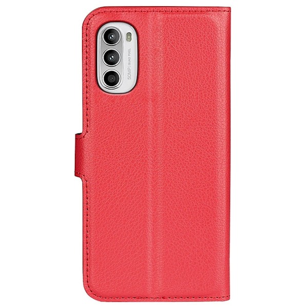 Klassisk Motorola Moto G82 / Motorola Moto G52 flip etui - Rød Red