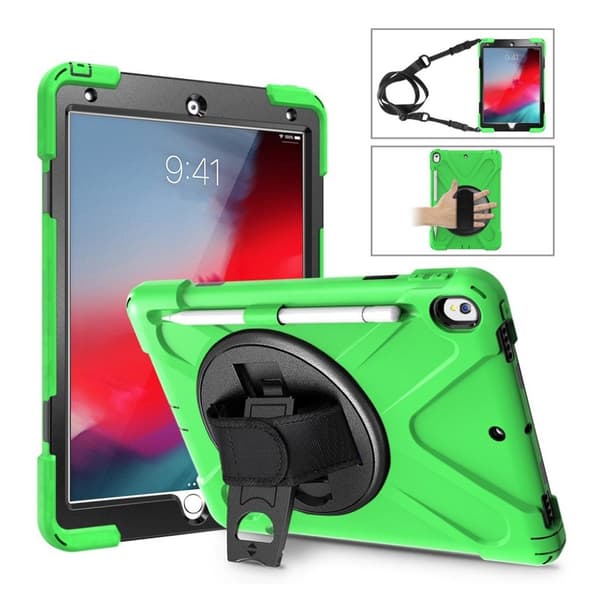 iPad Air (2019) 360 X-formet kombi etui - Grøn Green