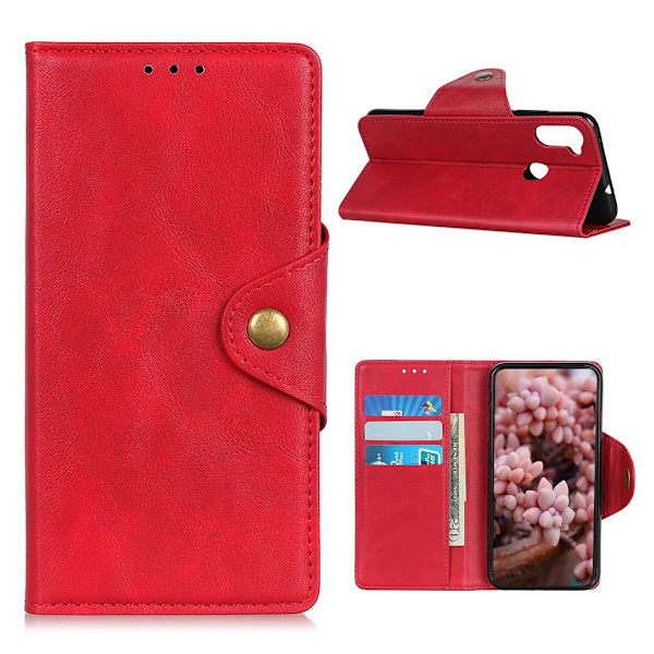 Alpha Samsung Galaxy A11 flip kotelot - Punainen Red
