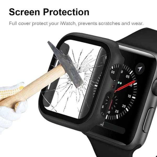 Apple Watch Series 3/2/1 42mm enkel og holdbar ramme - Sort Black