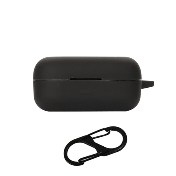Realme Buds Air 3S silikoneetui med spænde - Sort Black