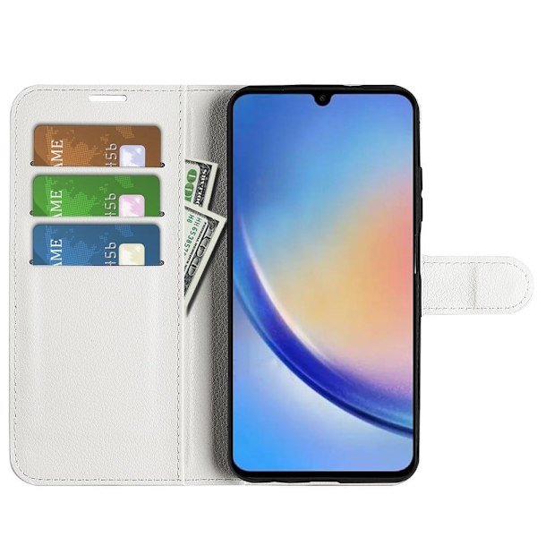 Classic Samsung Galaxy A34 5G fodral - Vit Vit