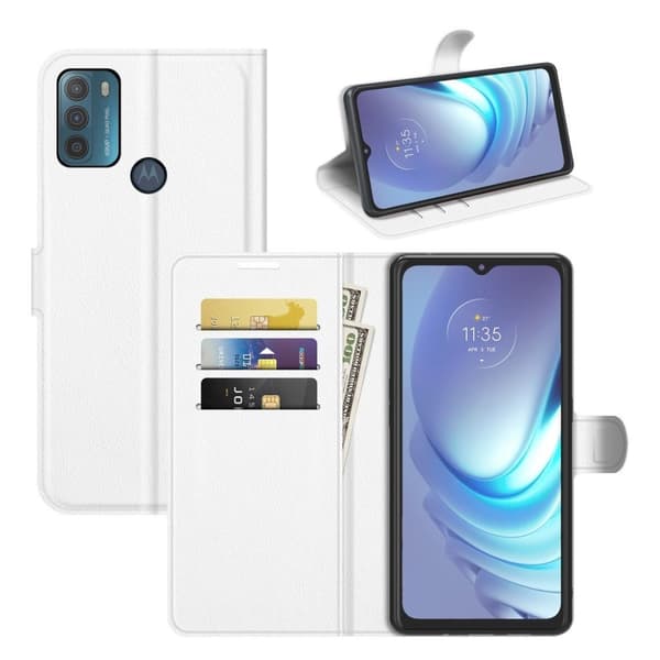 Classic Motorola Moto G50 Flippetui - Hvit White