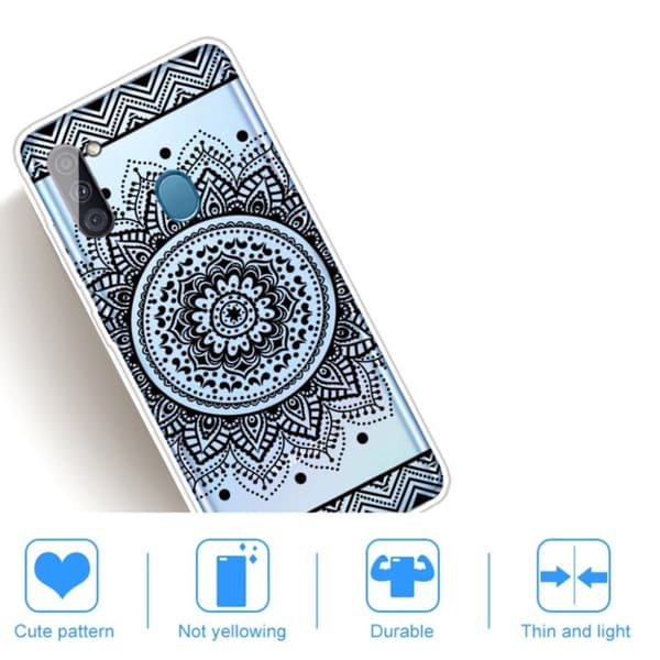 Deco Samsung Galaxy A11 deksel - Mandalablomst Black