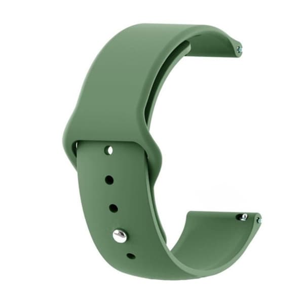 Samsung Galaxy Watch Active fleksibel silikone Urrem - Militærgrøn Green