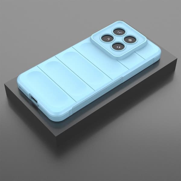Mjukt greppformat skal för Xiaomi 14 Pro - Blå Blå