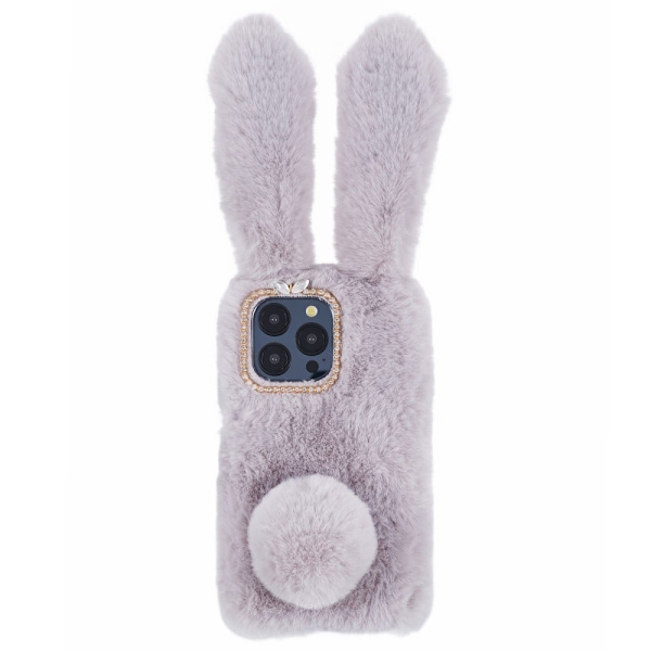 Bunny iPhone 15 Pro Cover - Lysegrå Silver grey