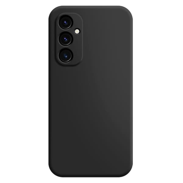 Mikrofiberforet blødt gummi Samsung Galaxy A05s cover - Sort Black