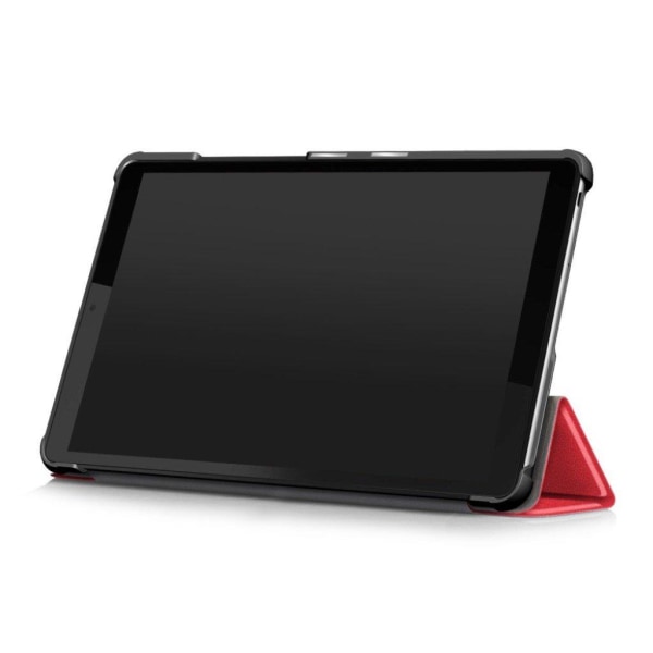 Lenovo Tab M8 litchi leather flip case - Red Red