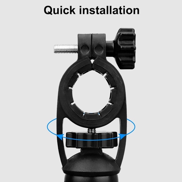 Universal telefonholder til cykelstyr - Sort Black