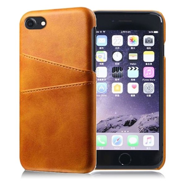 iPhone SE 2020 / iPhone 7 / iPhone 8 skal med korthållare - Orange Orange