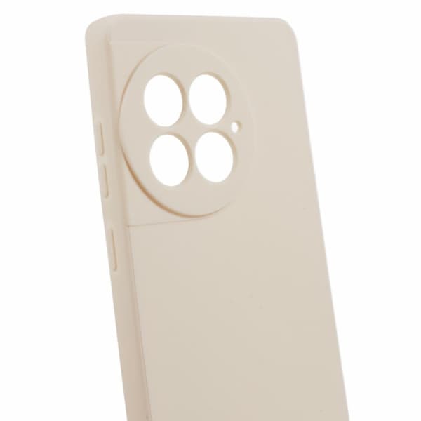Avfaset gummiert anti-falldeksel for OnePlus Ace 2 Pro 5G - Hvit White