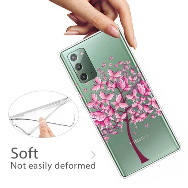 Deco Samsung Galaxy Note 20 skal - Rosa Träd Rosa