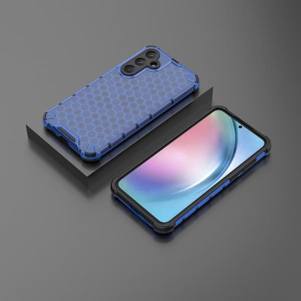 Bofink Honeycomb Samsung Galaxy A55 skal - Blå Blå