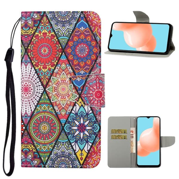Wonderland Samsung Galaxy A12 5G Flippetui - Mandala Mønster Multicolor