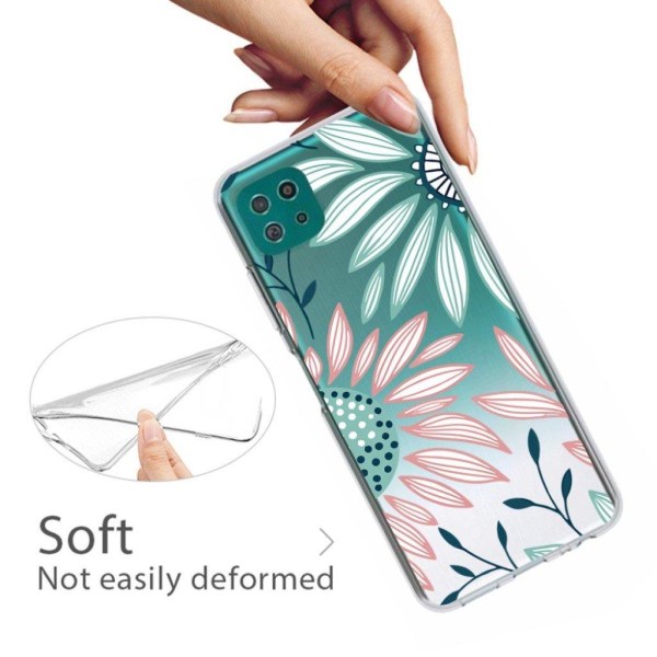 Deco Samsung Galaxy A22 5G Suojakotelo - Cute Flower Multicolor