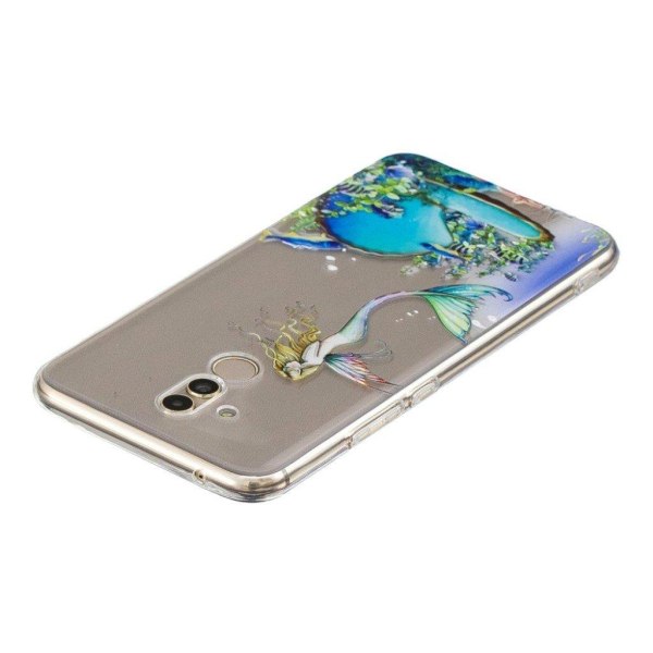 Huawei Mate 20 Lite Transparent bild mönstrat flexibelt och mjuk multifärg