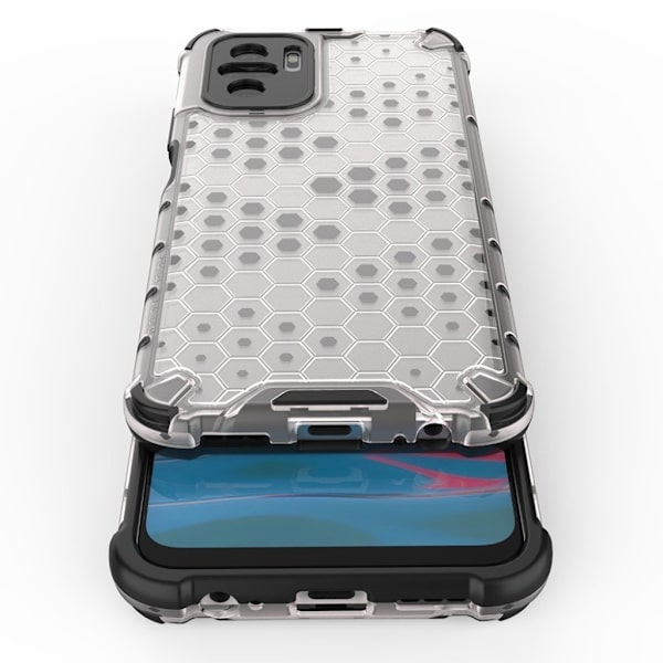 Bofink Honeycomb Xiaomi Redmi Note 10S Etui - Grå Silver grey