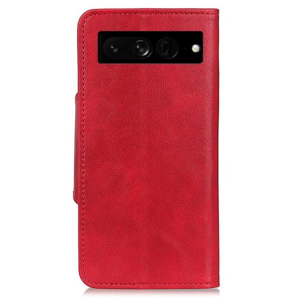 Alpha Google Pixel 7 Pro læder flip etui - Rød Red