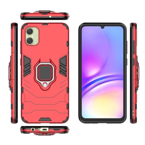 Stöttåligt Samsung Galaxy A05 Panther telefonskal - Röd Röd