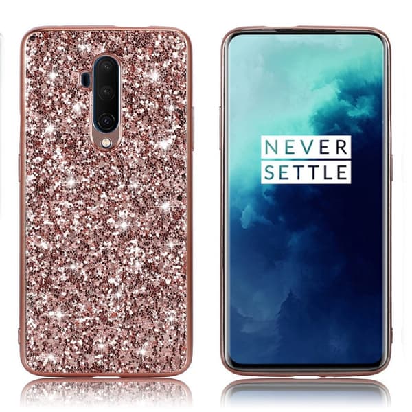 Glitter OnePlus 7T Pro skal - Rosa Rosa