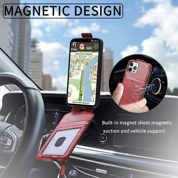Vertical Flip Phone Suojakotelo With Zipper For Xiaomi Redmi Note 11S 5G / Poco M4 Pro 5g / Note 11t 5g - Punainen Red