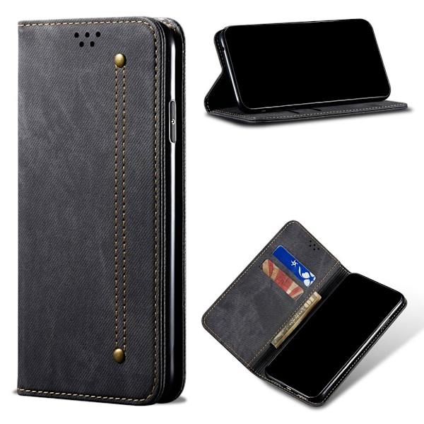 Jeans Samsung Galaxy S21 Plus flip etui - sort Black