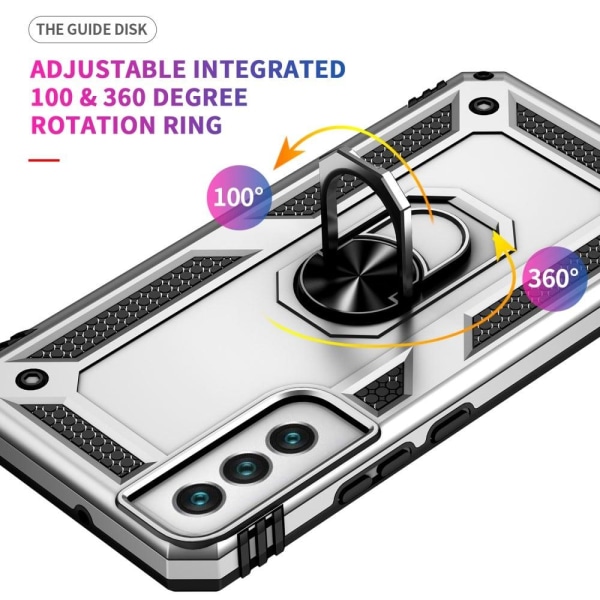 Ring Guard-fodral - Samsung Galaxy S22 Plus - Silver Silvergrå