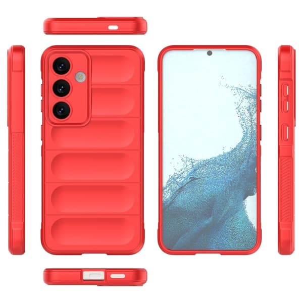 Blødt grebsformet Samsung Galaxy S24 Plus cover - Rød Red